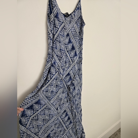 Karen Kane Blue and White Spaghetti Strap Maxi Sundress | Size M - Picture 3 of 5